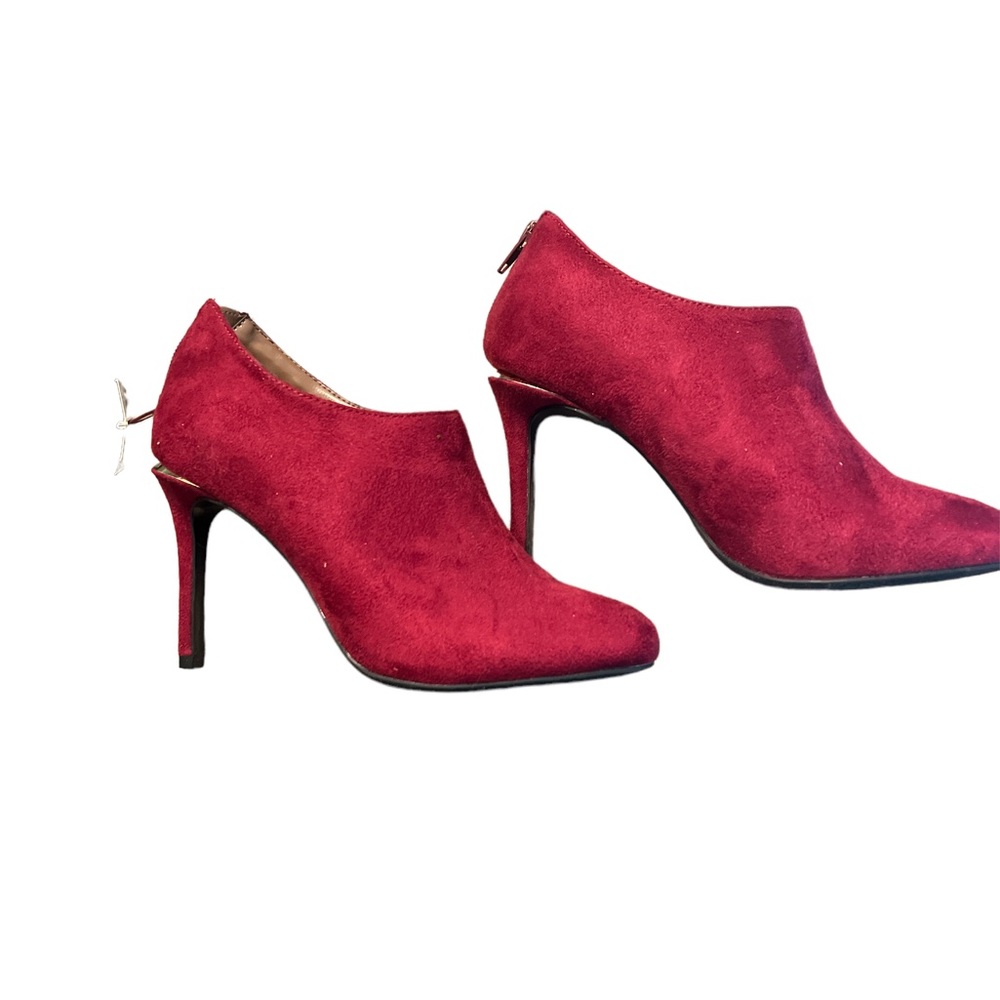 Kenzie Roland brushed suede heels.